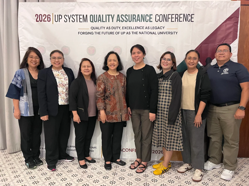 From left to right: Dr. Consuelo dL. Habito, aProf. Ria Valerie D. Cabanes, aProf. Emely M. Amoloza, Assistant Vice President for Academic Affairs: Dr. Alyssa M. Peleo-Alampay, Assoc. Prof. Aurora V. Lacaste, aProf. Blancaflor P. Arada, aProf. Tricia C. Ascan, and aProf. Joel L. De Castro.