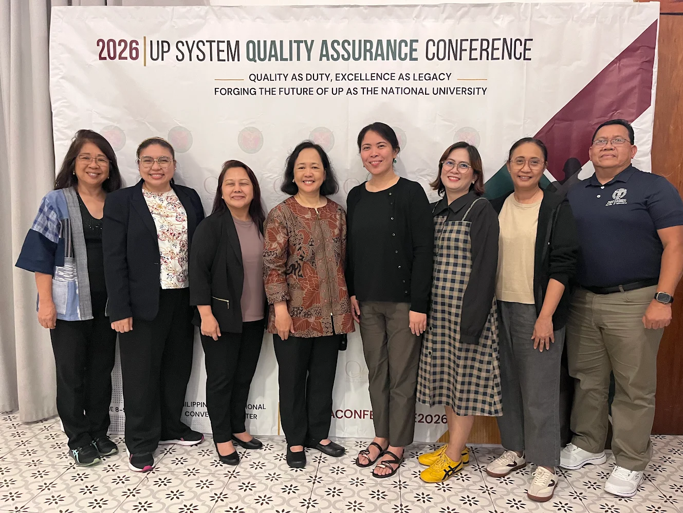 From left to right: Dr. Consuelo dL. Habito, aProf. Ria Valerie D. Cabanes, aProf. Emely M. Amoloza, Assistant Vice President for Academic Affairs: Dr. Alyssa M. Peleo-Alampay, Assoc. Prof. Aurora V. Lacaste, aProf. Blancaflor P. Arada, aProf. Tricia C. Ascan, and aProf. Joel L. De Castro.