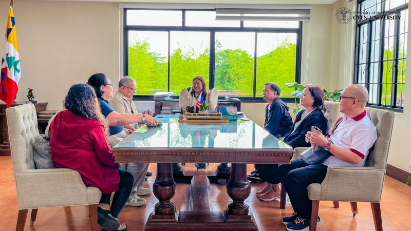 Atty. Bergado, representing Mayor Pabillaran, joins (L-R) Asst. Prof. Bello, Dean Reyes, EnP Ray Bayo, Dir. Cruz, Assoc. Prof. Almodiel and Asst. Prof. Agapito at the Office of the Mayor of Malaybalay City, Bukidnon.