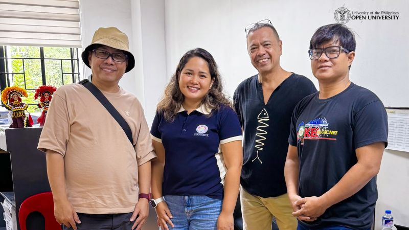 Asst. Prof. Agapito and his team with Ms. Stephanie Melendez of the Malaybalay City Indigenous Affairs Division.