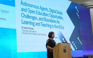 Chancellor Serrano at ICOIE 2026. (Photo from Manfred Wu Man Fat)