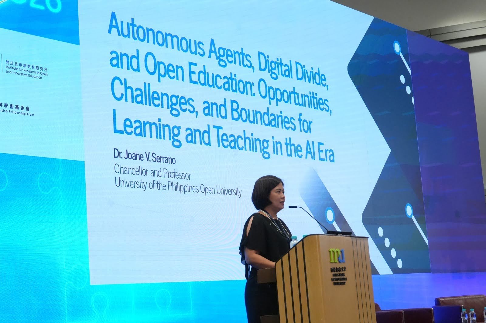Chancellor Serrano at ICOIE 2026. (Photo from Manfred Wu Man Fat)