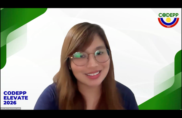 Asst. Prof. Mary Kristene D. Clariño hosts the two-day workshop and moderates the open forum on Quality Assurance and Accreditation Readiness.