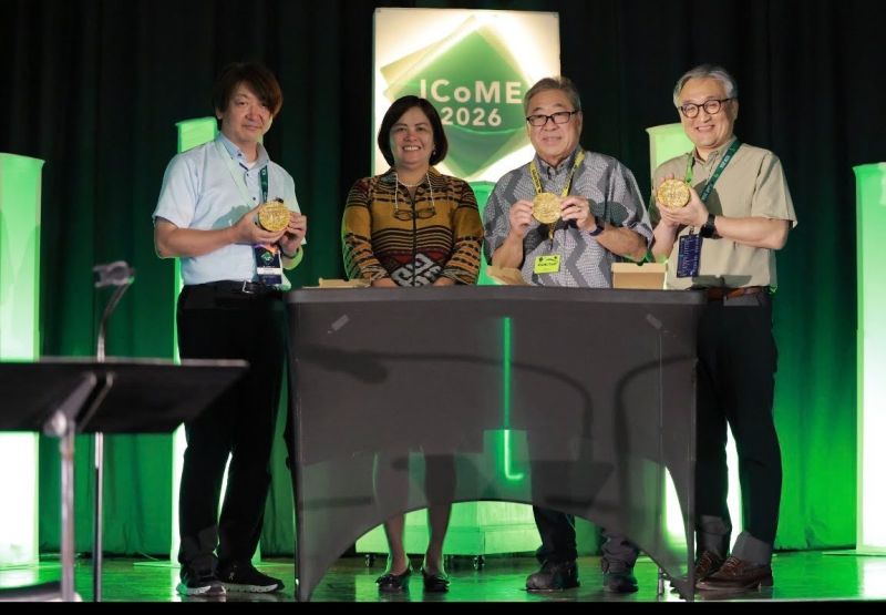 UPOU Chancellor Dr. Joane V. Serrano (second from left) during ICoME 2026 Memorandum of Understanding (MOU) signing ceremony. (Photo courtesy of Peter W K Leong)