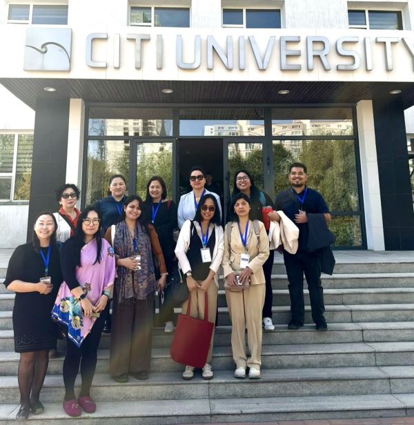 UPOU delegates at Citi University following discussions on academic exchange and potential collaboration.